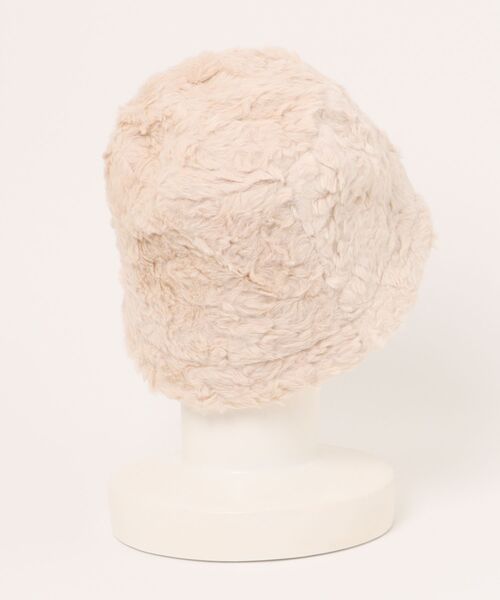 Burner（バーナー）の「【OKUOKU　0909】バケットハット　シンプル　もこもこ oku-bosi-743550092473-5（ハット・レディース・オフホワイト/ライトベージュ・M）」の3枚目の写真