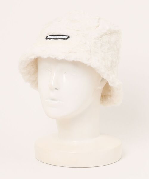 Burner（バーナー）の「【OKUOKU　0909】バケットハット　シンプル　もこもこ oku-bosi-743550092473-5（ハット・レディース・オフホワイト/ライトベージュ・M）」の9枚目の写真