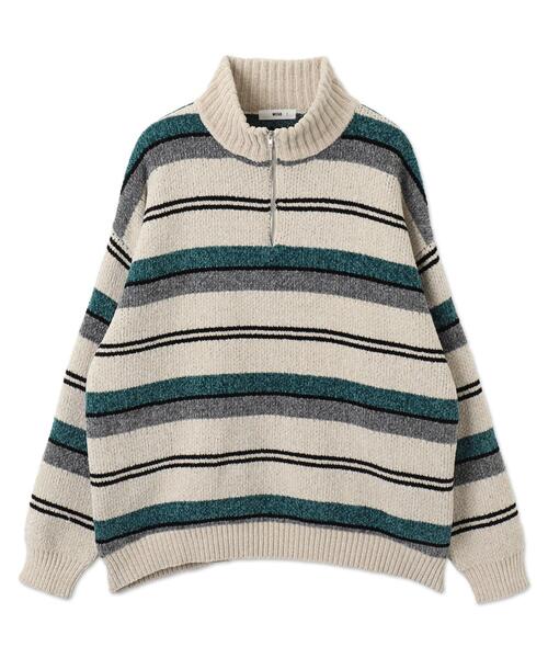 WEGO（ウィゴー）の「WEGO/ベロアモールハーフジッププルオーバー（ニット/セーター・メンズ・ホワイト系その他5/ブラック系その他5・FREE）」の14枚目の写真