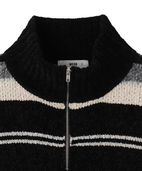 WEGO（ウィゴー）の「WEGO/ベロアモールハーフジッププルオーバー（ニット/セーター・メンズ・ホワイト系その他5/ブラック系その他5・FREE）」の17枚目の写真