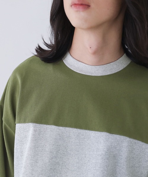 n'OrLABEL（ノアールレーベル）の「『配色クルーネックカットソー』（Tシャツ/カットソー・メンズ・ブラック/グレー・M/L）」の11枚目の写真