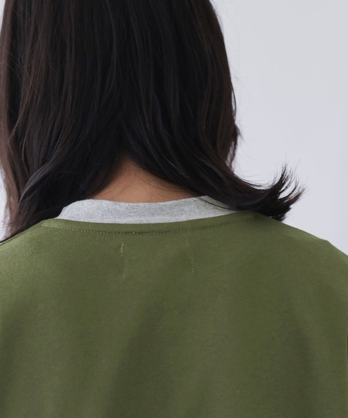 n'OrLABEL（ノアールレーベル）の「『配色クルーネックカットソー』（Tシャツ/カットソー・メンズ・ブラック/グレー・M/L）」の12枚目の写真