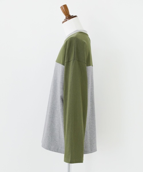 n'OrLABEL（ノアールレーベル）の「『配色クルーネックカットソー』（Tシャツ/カットソー・メンズ・ブラック/グレー・M/L）」の15枚目の写真