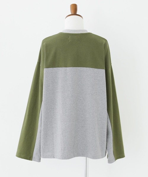 n'OrLABEL（ノアールレーベル）の「『配色クルーネックカットソー』（Tシャツ/カットソー・メンズ・ブラック/グレー・M/L）」の16枚目の写真