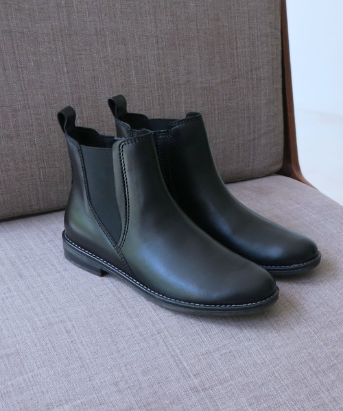 enchanted(エンチャンテッド)の「本革ソフトソールサイドゴアサイドジップブーツ(ブーツ・レディース・ダークブラウン/ブラック・40/38/39/36/37)」の22枚目の写真