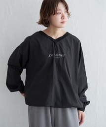 ブラウス シャツ ライン ゲームシャツ レディース HUG.U カットソー ドロスト ロンT オーバーサイズ レディース