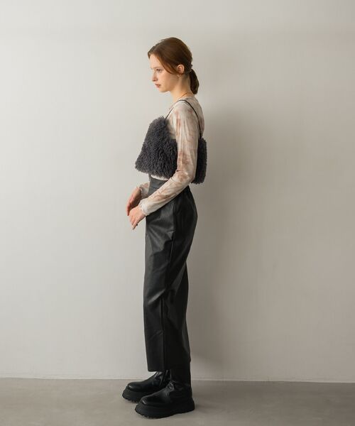 RETRO GIRL（レトロガール）の「ボアビスチェ（キャミソール・レディース・ライトグレー/ブラウン・FREE）」の19枚目の写真