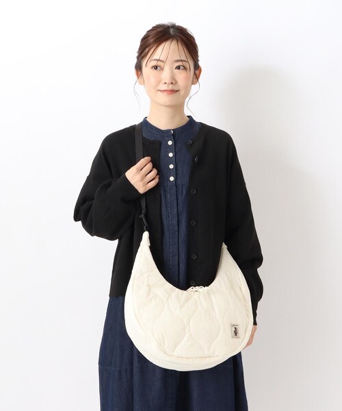 one'sterrace（ワンズテラス）の「COBMASTER キルトバナナショルダー（ショルダーバッグ・レディース・カーキ系5/ホワイト系9/ブラック系8・99）」の18枚目の写真