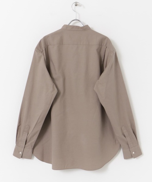 FORK&SPOON(フォークアンドスプーン)の「FORK&SPOON バンドカラーピケシャツ(シャツ/ブラウス・メンズ・グレー系その他/チャコールグレー/モカ・4/5)」の14枚目の写真