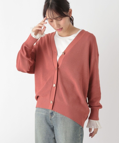 セール】スッキレイVネックカーディガン/115573（カーディガン/ボレロ