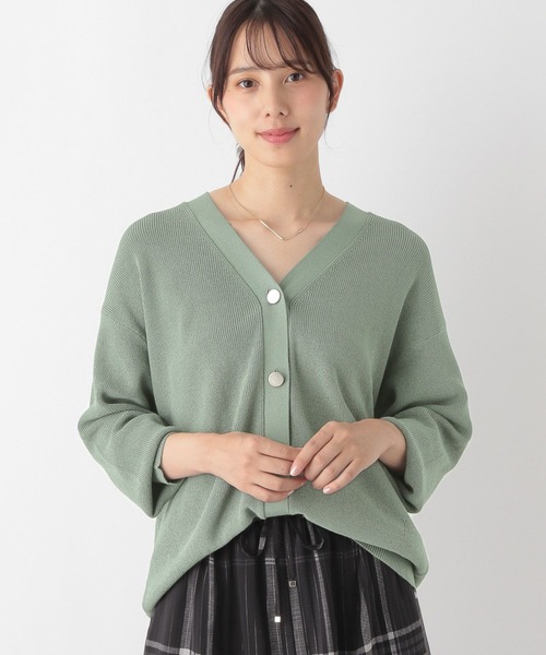 セール】スッキレイVネックカーディガン/115573（カーディガン/ボレロ