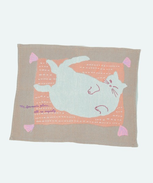 studio CLIP（スタディオクリップ）の「【Orneko BY CLIP】ジャガードランチョンマット（ランチョンマット/テーブルウェア・レディース・イエロー/ピンク・FREE）」の4枚目の写真