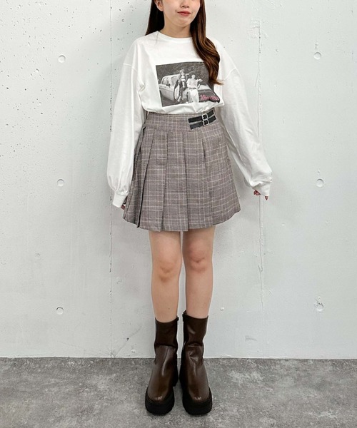 archives(アルシーヴ)の「アソートプリントロンT(Tシャツ/カットソー・レディース・ホワイト×ブラック/ホワイト×レッド/ホワイト×グリーン・MEDIUM)」の20枚目の写真