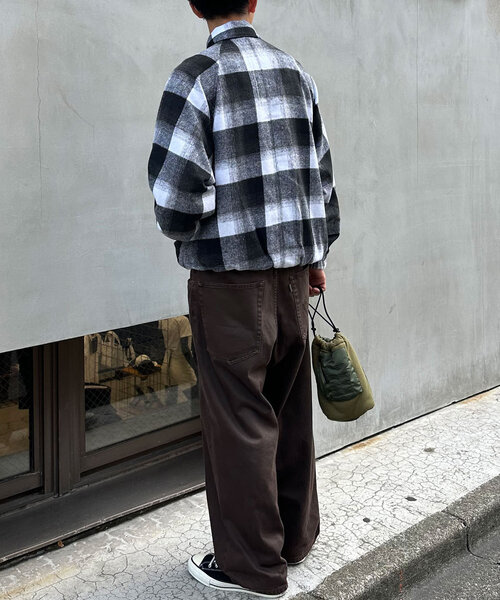 CIAOPANIC（チャオパニック）の「シャギーチェックブルゾン（ブルゾン・レディース・ブラック/ネイビー/ブラウン・ONE SIZE）」の16枚目の写真