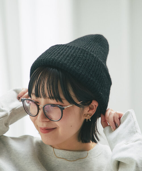 un dix cors(アンディコール)の「メランジリブニットワッチ(ハット・レディース・グレー/ブラック・FREE)」の12枚目の写真