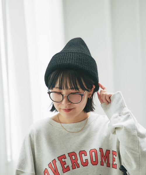 un dix cors(アンディコール)の「メランジリブニットワッチ(ハット・レディース・グレー/ブラック・FREE)」の13枚目の写真