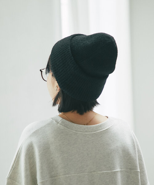 un dix cors(アンディコール)の「メランジリブニットワッチ(ハット・レディース・グレー/ブラック・FREE)」の15枚目の写真