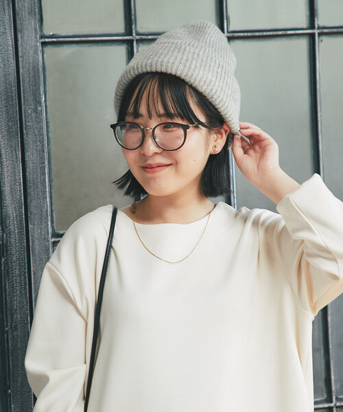 un dix cors(アンディコール)の「メランジリブニットワッチ(ハット・レディース・グレー/ブラック・FREE)」の3枚目の写真