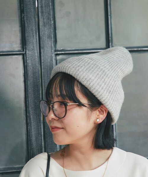 un dix cors(アンディコール)の「メランジリブニットワッチ(ハット・レディース・グレー/ブラック・FREE)」の8枚目の写真