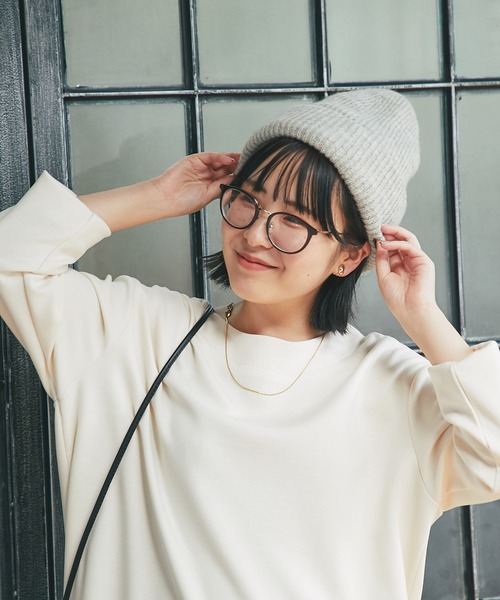 un dix cors(アンディコール)の「メランジリブニットワッチ(ハット・レディース・グレー/ブラック・FREE)」の1枚目の写真