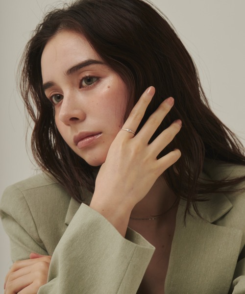 ciite'（シーテ）の「simple smooth ring（リング・レディース・ゴールド/シルバー・FREE）」の8枚目の写真
