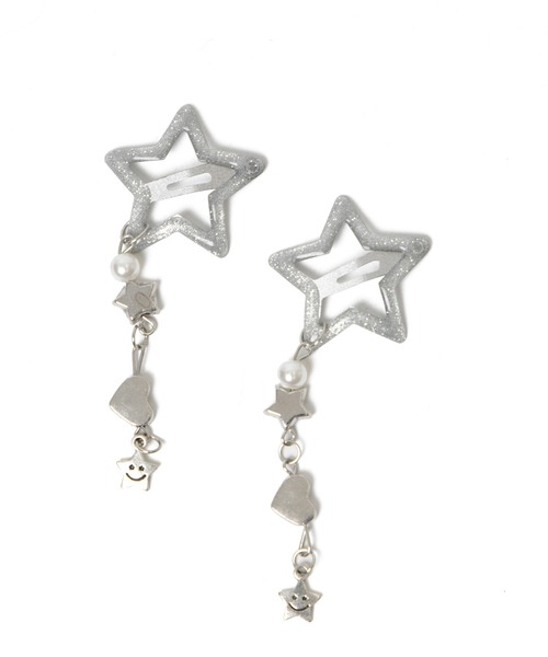 WEGO（ウィゴー）の「WEGO/【2点セット】ジャラスターパッチンピン（ヘアピン・レディース・シルバー・FREE）」の3枚目の写真