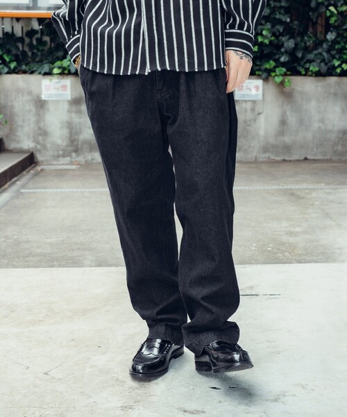Subciety(サブサエティ)の「Denim trousers(デニムパンツ・メンズ・インディゴブルー/ブラック・X-LARGE/LARGE/MEDIUM/SMALL)」の4枚目の写真