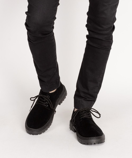 SVEC（シュベック）の「4ホール レースアップシューズ / チャンキーソール オックスフォード（ドレスシューズ・メンズ・ブラック系その他/ブラック・44/40/39/41/42/43）」の14枚目の写真