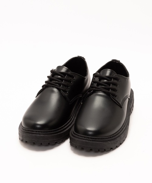 SVEC（シュベック）の「4ホール レースアップシューズ / チャンキーソール オックスフォード（ドレスシューズ・メンズ・ブラック系その他/ブラック・44/40/39/41/42/43）」の21枚目の写真