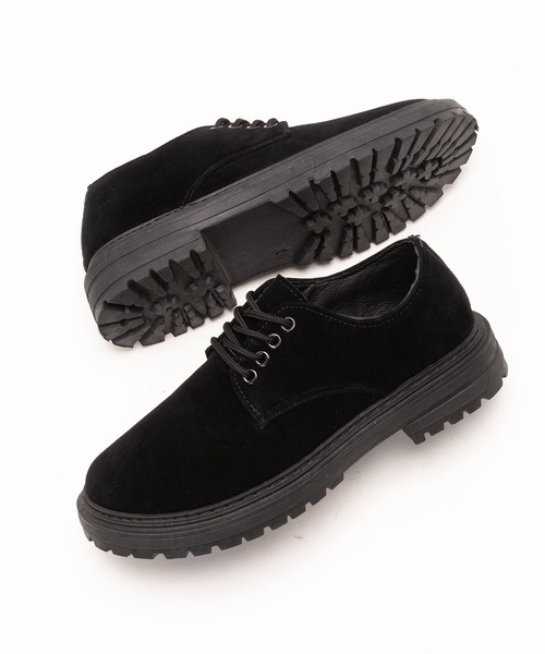 SVEC（シュベック）の「4ホール レースアップシューズ / チャンキーソール オックスフォード（ドレスシューズ・メンズ・ブラック系その他/ブラック・44/40/39/41/42/43）」の13枚目の写真