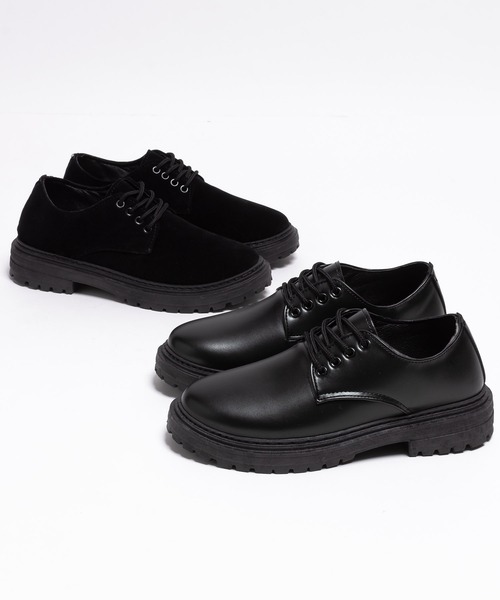 SVEC（シュベック）の「4ホール レースアップシューズ / チャンキーソール オックスフォード（ドレスシューズ・メンズ・ブラック系その他/ブラック・44/40/39/41/42/43）」の20枚目の写真