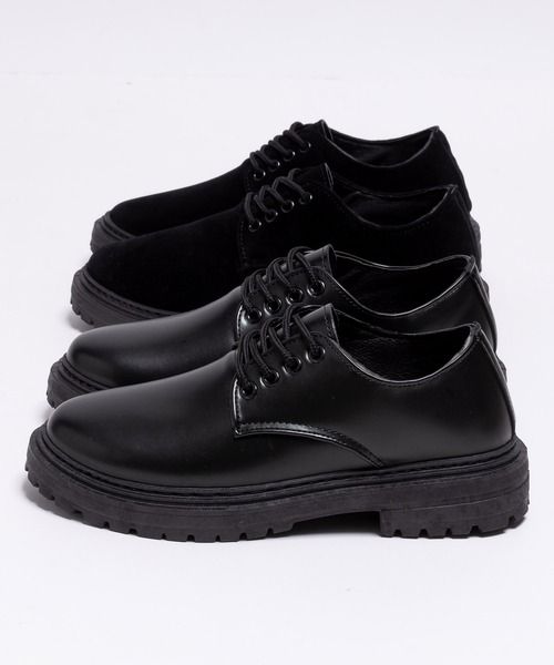 SVEC（シュベック）の「4ホール レースアップシューズ / チャンキーソール オックスフォード（ドレスシューズ・メンズ・ブラック系その他/ブラック・44/40/39/41/42/43）」の18枚目の写真