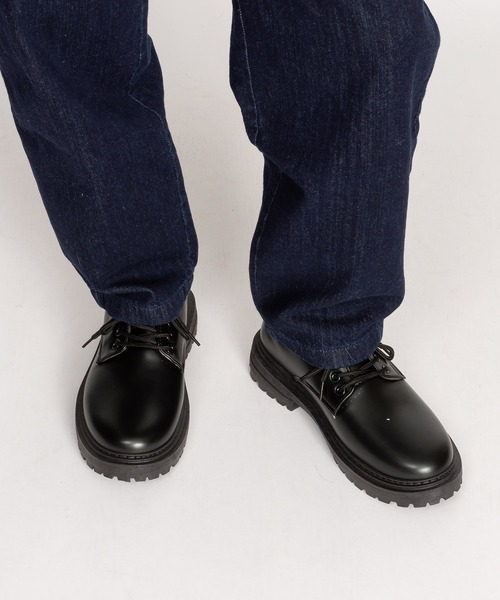 SVEC（シュベック）の「4ホール レースアップシューズ / チャンキーソール オックスフォード（ドレスシューズ・メンズ・ブラック系その他/ブラック・44/40/39/41/42/43）」の6枚目の写真