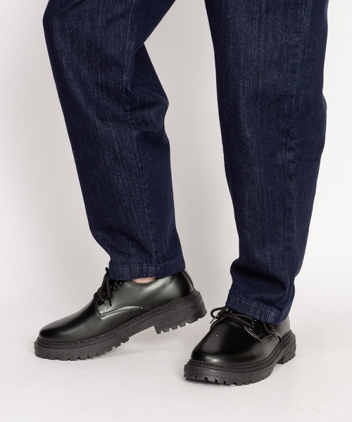 SVEC（シュベック）の「4ホール レースアップシューズ / チャンキーソール オックスフォード（ドレスシューズ・メンズ・ブラック系その他/ブラック・44/40/39/41/42/43）」の7枚目の写真