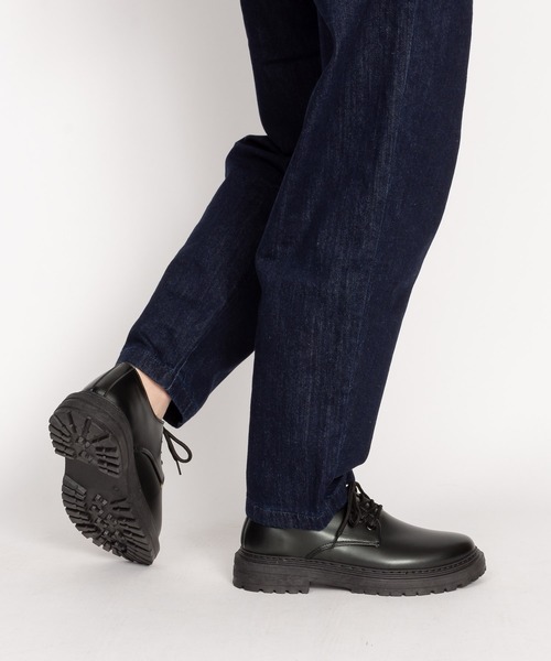 SVEC（シュベック）の「4ホール レースアップシューズ / チャンキーソール オックスフォード（ドレスシューズ・メンズ・ブラック系その他/ブラック・44/40/39/41/42/43）」の8枚目の写真