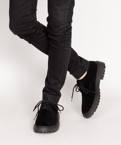 SVEC（シュベック）の「4ホール レースアップシューズ / チャンキーソール オックスフォード（ドレスシューズ・メンズ・ブラック系その他/ブラック・44/40/39/41/42/43）」の16枚目の写真