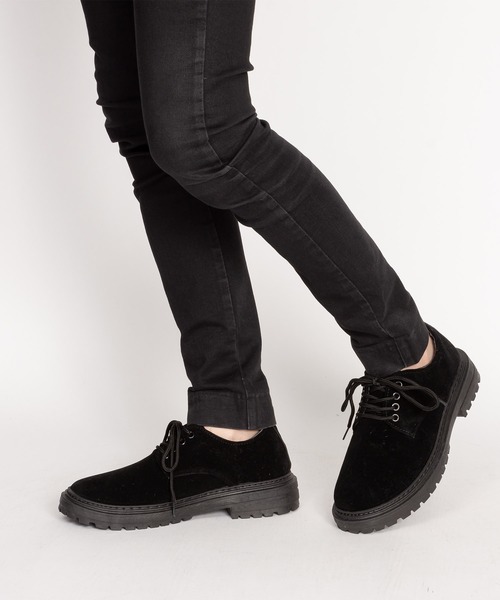 SVEC（シュベック）の「4ホール レースアップシューズ / チャンキーソール オックスフォード（ドレスシューズ・メンズ・ブラック系その他/ブラック・44/40/39/41/42/43）」の15枚目の写真