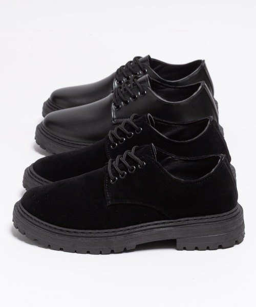 SVEC（シュベック）の「4ホール レースアップシューズ / チャンキーソール オックスフォード（ドレスシューズ・メンズ・ブラック系その他/ブラック・44/40/39/41/42/43）」の19枚目の写真