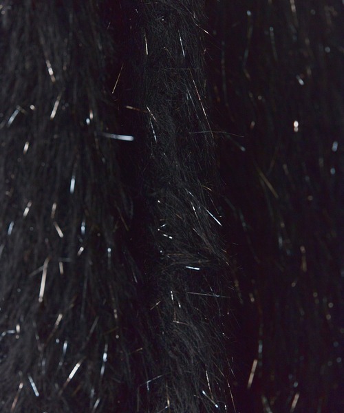 ROOPTOKYO（ループトウキョウ）の「襟付きダブルジップシャギーニット（ニット/セーター・レディース・ベージュ/ブラック/ブラウン・FREE）」の9枚目の写真