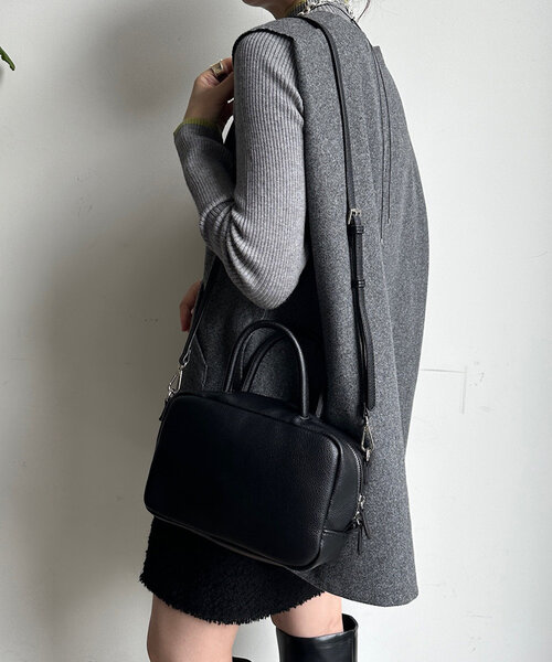 DouDou（ドゥドゥ）の「2WAYボストンBAG（ショルダーバッグ・レディース・ブラウン/ブラック・FREE）」の4枚目の写真