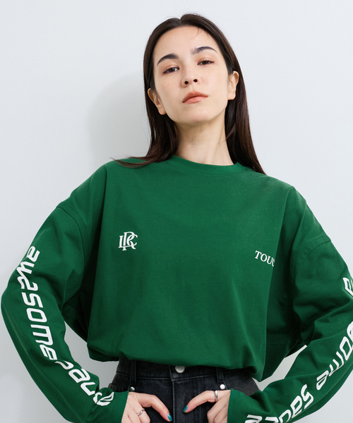 le cercle ADAM ET ROPE'(ルセルクルアダムエロペ)の「ロゴTシャツ(Tシャツ/カットソー・レディース・グリーン/ホワイト系その他/ホワイト/チャコールグレー・FREE)」の4枚目の写真