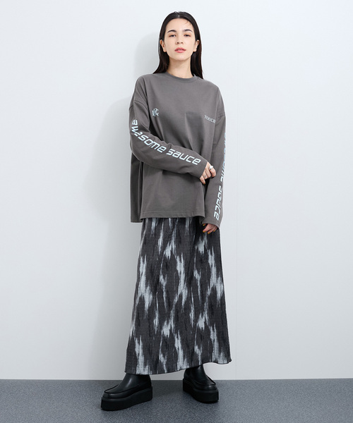 le cercle ADAM ET ROPE'(ルセルクルアダムエロペ)の「ロゴTシャツ(Tシャツ/カットソー・レディース・グリーン/ホワイト系その他/ホワイト/チャコールグレー・FREE)」の5枚目の写真