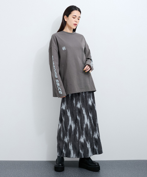 le cercle ADAM ET ROPE'(ルセルクルアダムエロペ)の「ロゴTシャツ(Tシャツ/カットソー・レディース・グリーン/ホワイト系その他/ホワイト/チャコールグレー・FREE)」の6枚目の写真