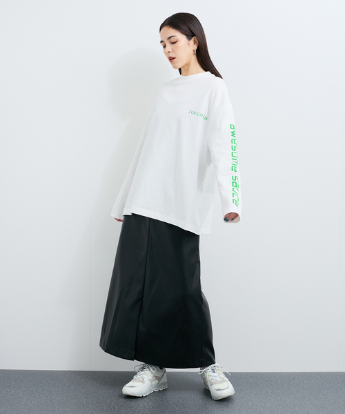 le cercle ADAM ET ROPE'(ルセルクルアダムエロペ)の「ロゴTシャツ(Tシャツ/カットソー・レディース・グリーン/ホワイト系その他/ホワイト/チャコールグレー・FREE)」の10枚目の写真