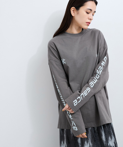 le cercle ADAM ET ROPE'(ルセルクルアダムエロペ)の「ロゴTシャツ(Tシャツ/カットソー・レディース・グリーン/ホワイト系その他/ホワイト/チャコールグレー・FREE)」の12枚目の写真