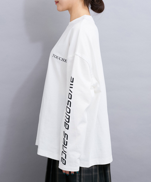 le cercle ADAM ET ROPE'(ルセルクルアダムエロペ)の「ロゴTシャツ(Tシャツ/カットソー・レディース・グリーン/ホワイト系その他/ホワイト/チャコールグレー・FREE)」の16枚目の写真