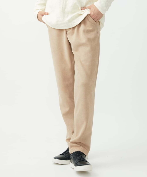 MK MICHEL KLEIN HOMME (エムケーミッシェルクランオム)の「スラックスパンツ / スエードタッチライト(スラックス・メンズ・ライトグレー/ベージュ・48/50/46)」の3枚目の写真