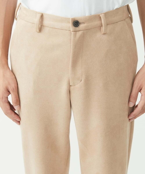 MK MICHEL KLEIN HOMME (エムケーミッシェルクランオム)の「スラックスパンツ / スエードタッチライト(スラックス・メンズ・ライトグレー/ベージュ・48/50/46)」の7枚目の写真