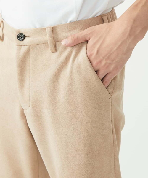 MK MICHEL KLEIN HOMME (エムケーミッシェルクランオム)の「スラックスパンツ / スエードタッチライト(スラックス・メンズ・ライトグレー/ベージュ・48/50/46)」の9枚目の写真
