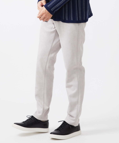 MK MICHEL KLEIN HOMME (エムケーミッシェルクランオム)の「スラックスパンツ / スエードタッチライト(スラックス・メンズ・ライトグレー/ベージュ・48/50/46)」の12枚目の写真